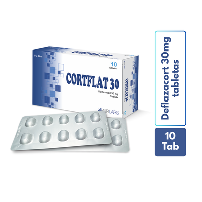 Cortflat 30 Tabletas Mg - Caja 10 UN